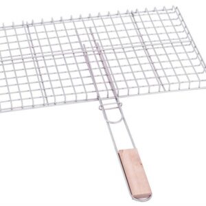 Ağaç Saplı Kafesli Jumbo Tel Izgara 30x50cm